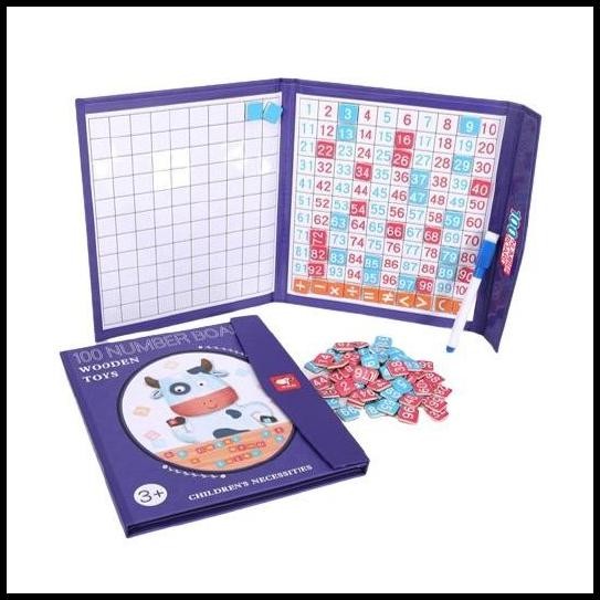 Buku Montessori Magnet Angka Magnetic Number Wooden Travel Toy