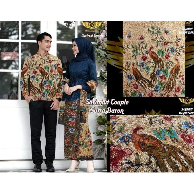 SARIMBIT BARON COUPLE MOTIF 1 BAHAN KAIN BATIK TULIS SUTRA ATBM