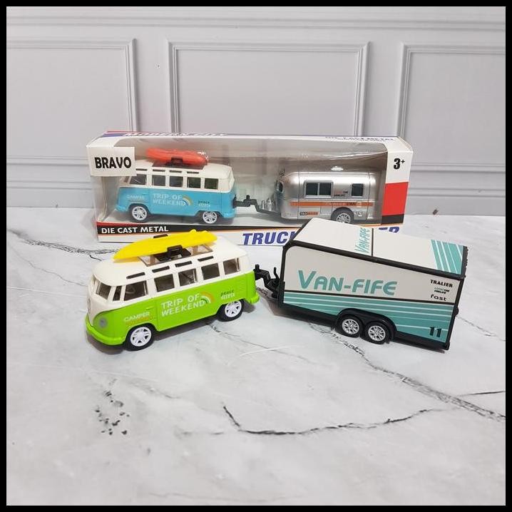 Diecast Mobil Truck Van Trailer - Diecast Mobil Van Trailer Camper