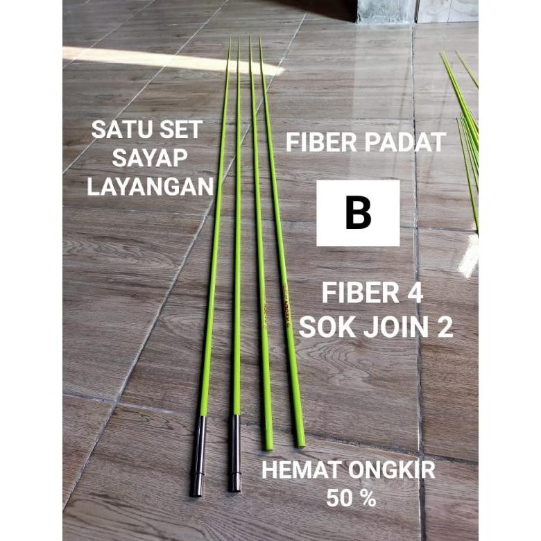 HRN-813 jy-6 satu set blank fiber sayap layangan gapangan 100cm ,150cm,200cm Termurah Murah