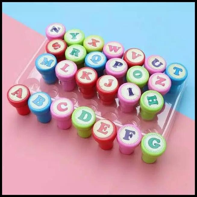 

MAINAN STEMPEL ABC | STEMPEL ALPHABET| STAMP UPPER CASE Per Set