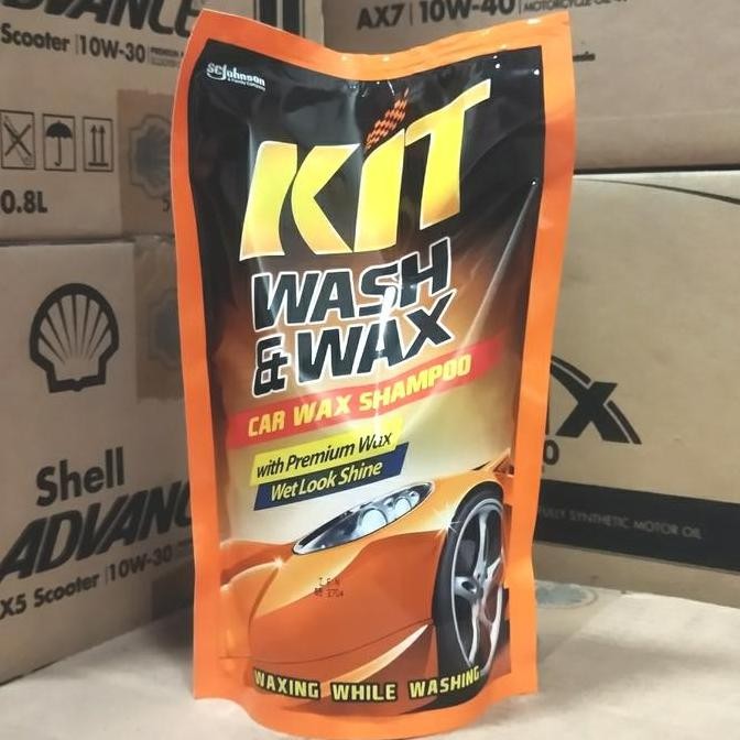 Sabun Cuci Mobil Kit Wash & Wax / Wash Wax Premium Wax 720 Ml