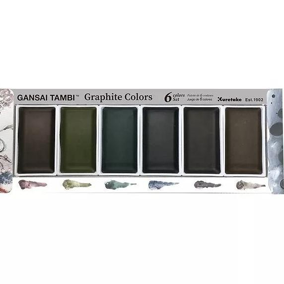 

Zig Kuretake Gansai Tambi Graphite Set 6 Colours (Mc20Gr/6V)