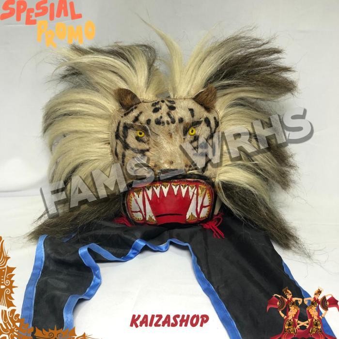 Fams Wrhs Topeng Macan Reog Ponorogo Terbaik Variasi Macan Putih Jaranan