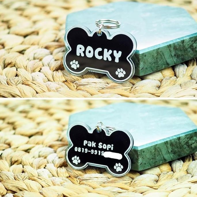 Custom Dog Tag Liontin Kalung Hewan Peliharaan