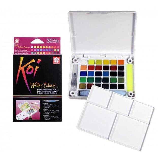 

Sakura Koi Water Colors Pocket Field Sketch Box 30 Cat Air Color