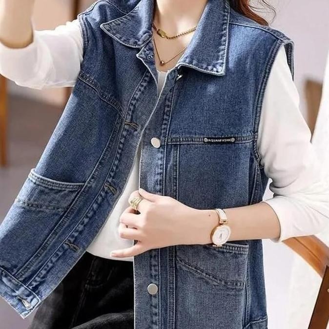 982-ROMPI JEANS WANITA/ROMPI WANITA/BLAZER JEANS WANITA Atasan Panjang PS