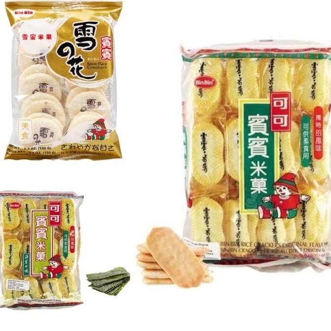 

JB Binbin bin bin rice crackers original snow seaweed spicy corn cheese None