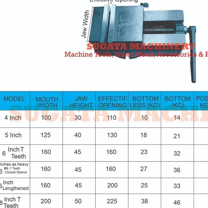 Ragum Milling Catok Milling Vise Milling 6 Inch