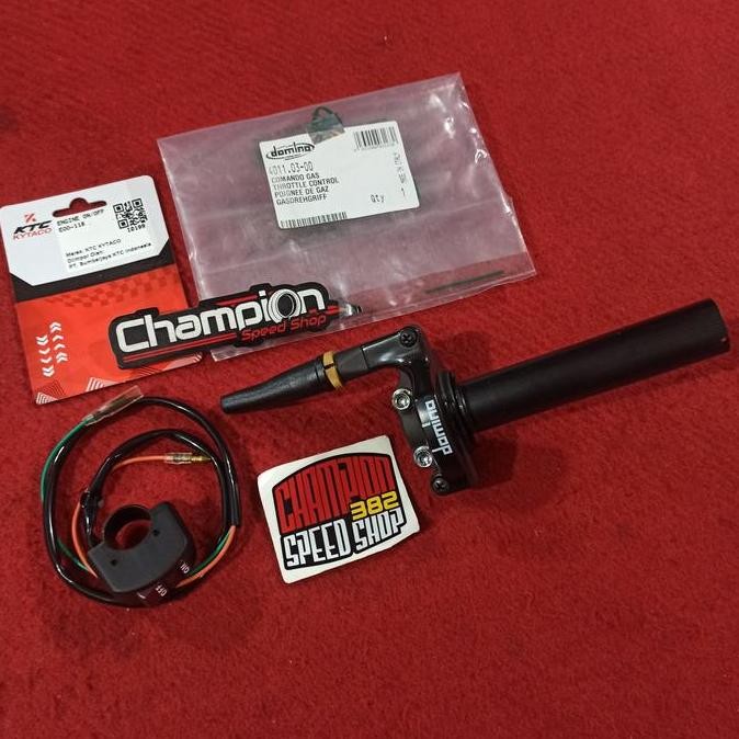 Paket Gas Spontan Domino Italy Saklar Engine KTC Kytaco Ninja RR 150RR