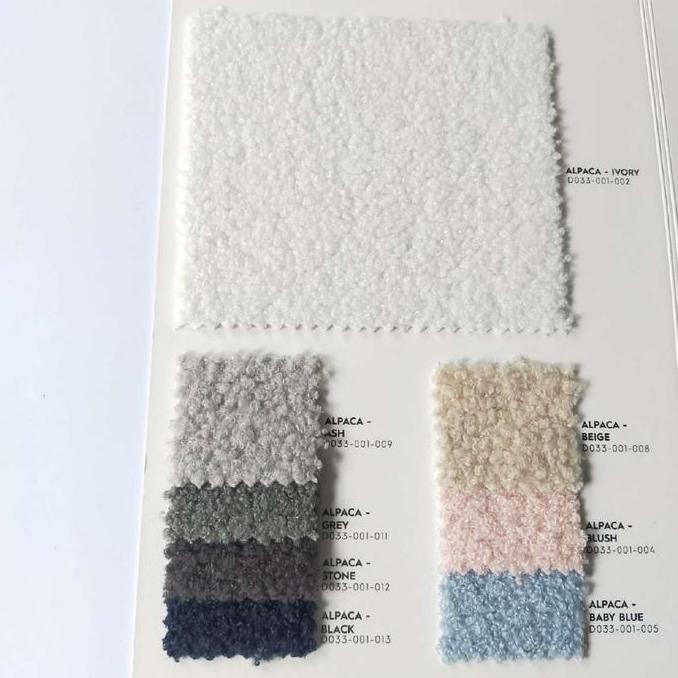 Kain sofa bulu timbul Alpaca by idefab