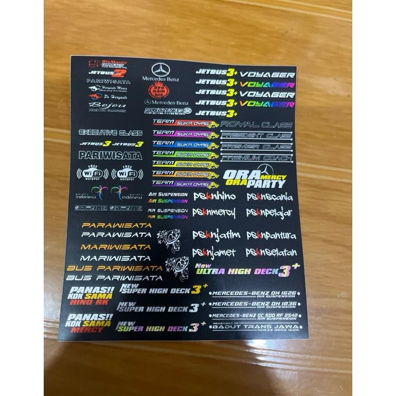 

Super Sale Stiker Modif Bus Miniatur