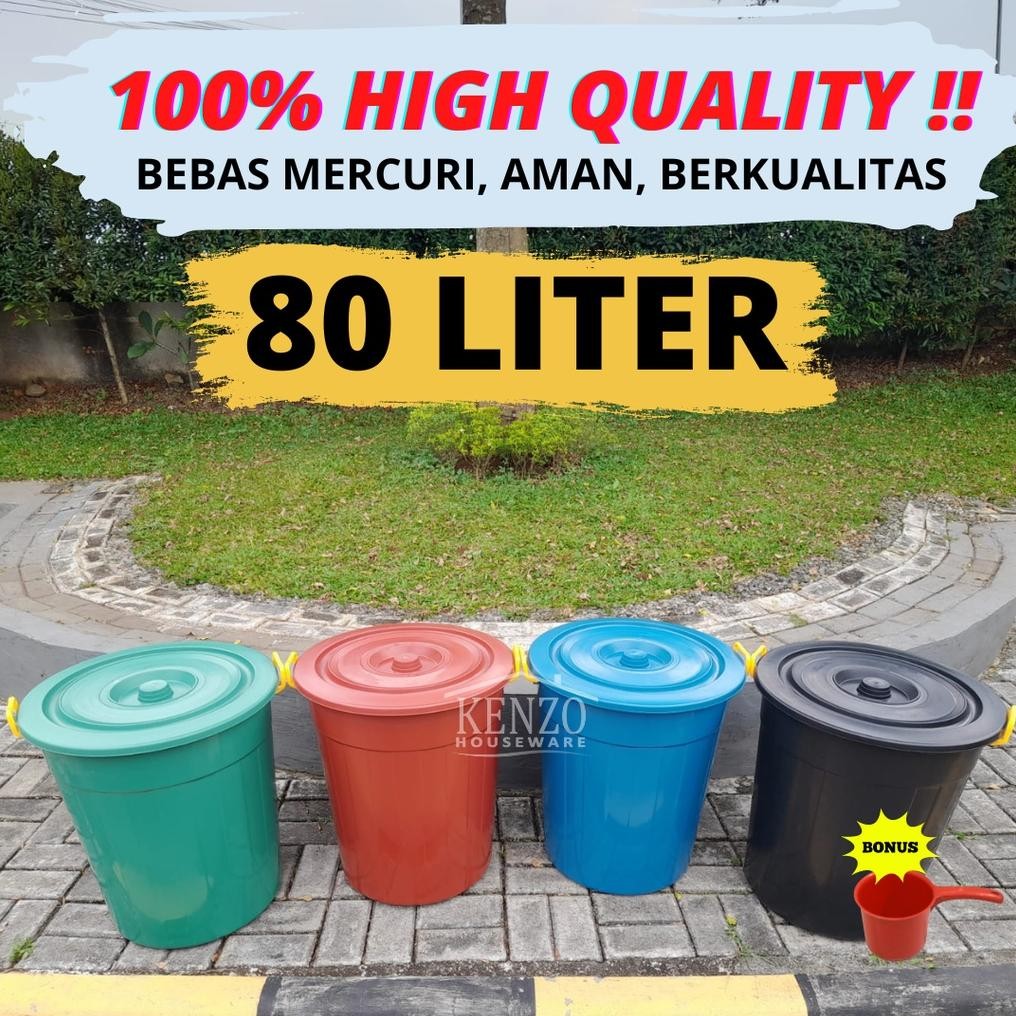 Ember 80 Liter Plastik / Gentong bak air mandi / tong air Plastik Nugi