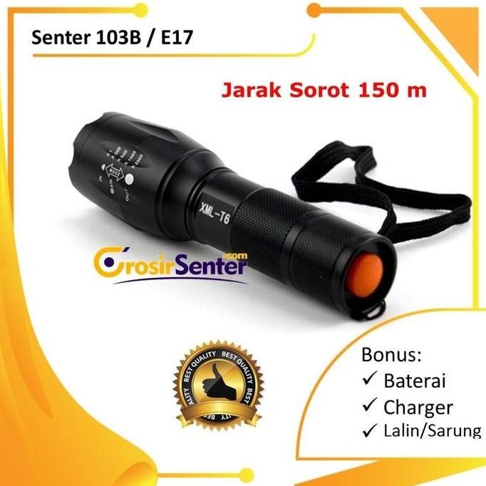 Senter Swat Police T6 - 103 B (Senter LED Cree)