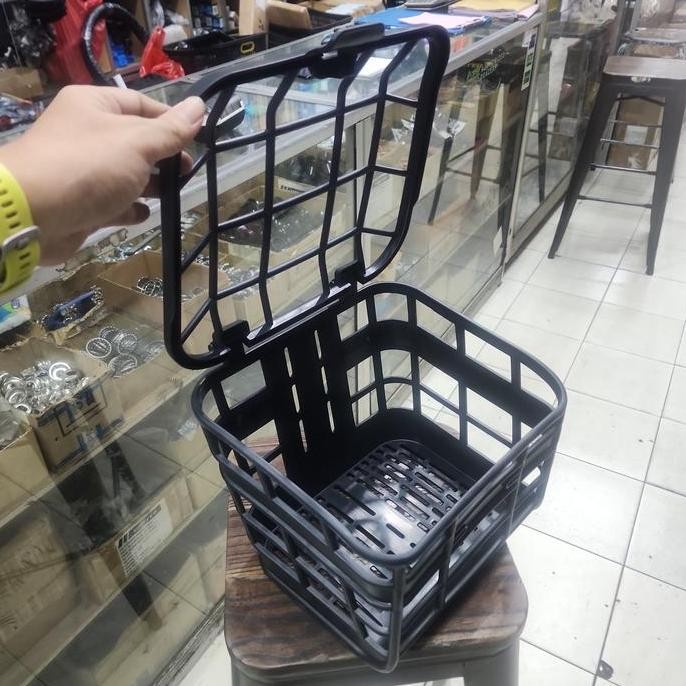 Baru Keranjang Moped Sepeda Motor Listrik Pvc Plastik Hitam Shopee