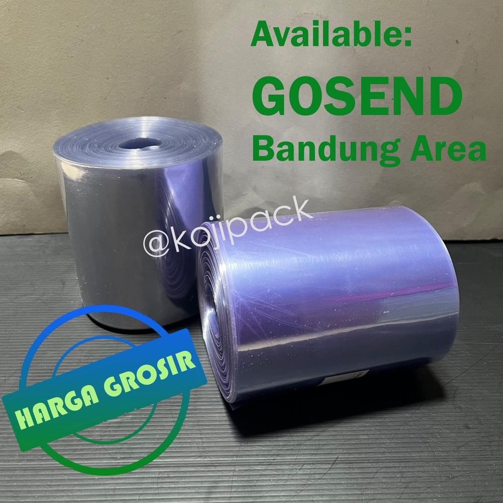 Plastik PVC Shrink Wrap Segel Roll Kiloan 1kg ukuran sedang 6cm 8cm 9cm 10cm 11cm 12cm 13cm 14cm 15c