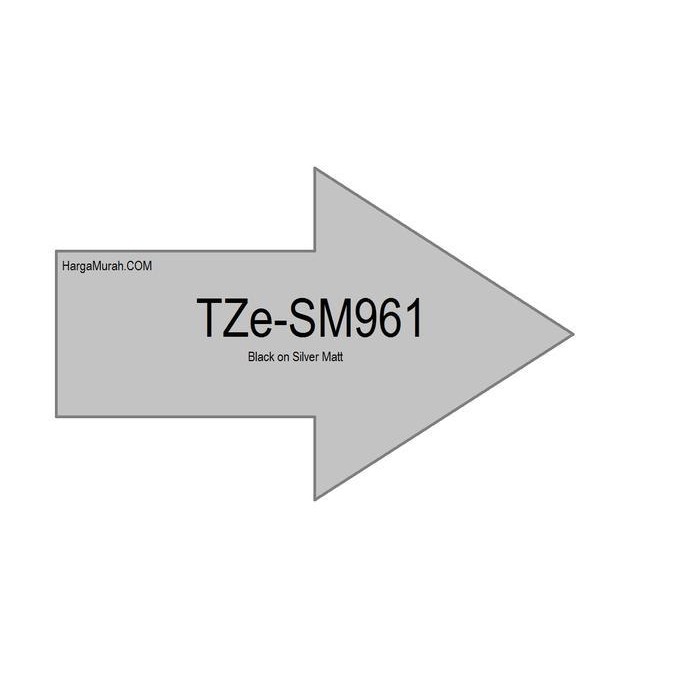 

Brother Label Tape Tze-Sm961 36Mm Strong Adhesive Black On Silver Original Dan Terpercaya