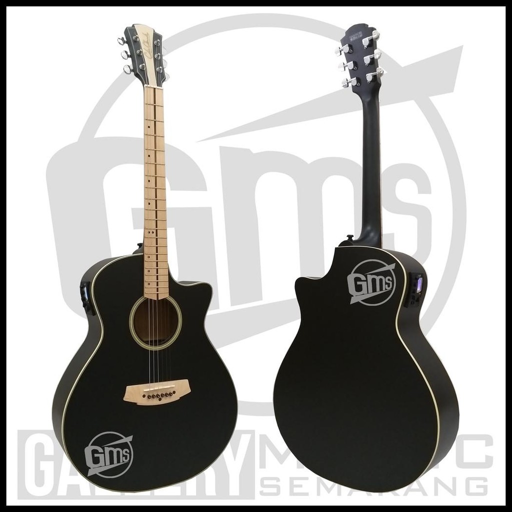  GITAR AKUSTIK ELEKTRIK COLE CLARK FINGERBOARD MAPLE PREAMP EQUALIZER TUNER LC PRENER