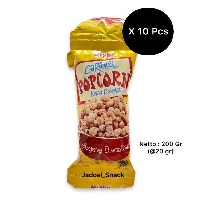 

JB Oishi Popcorn 10 X 20 Gr by Jadoel_Snack Caramel Food Makanan Cemilan None
