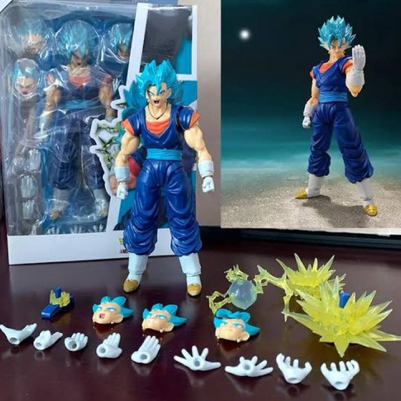 Terlaris Action Figure Shf Dragon Ball Vegito God Blue