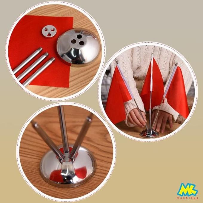 

READY STOCK STAND TIANG BENDERA MEJA - STAINLESS STEEL FLAG POLE !!!!!