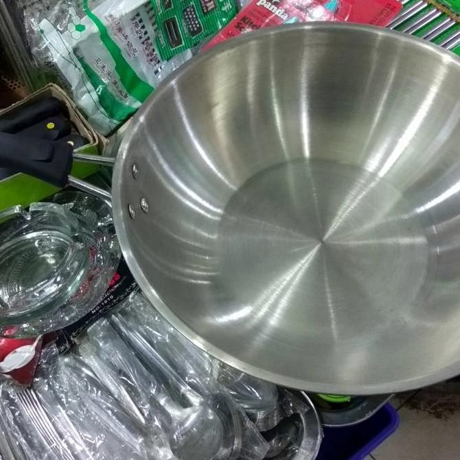 wok pan 30 cm stainless steel 304