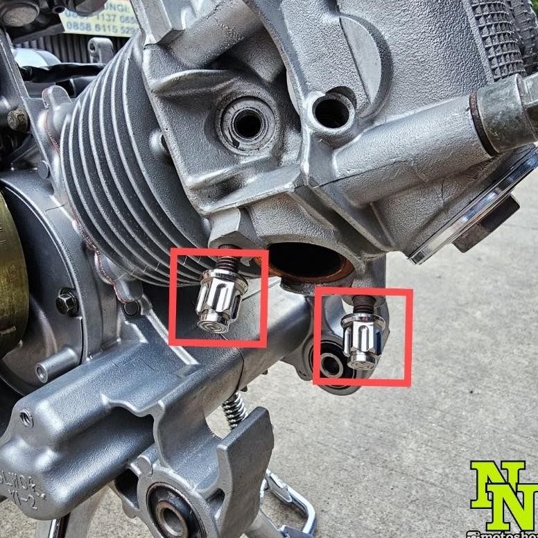 SATUAN MUR TOPI KENALPOT MIO SPORTY SMILE FINO SOUL NOUVO PROBOLT STAINLESS THAILAND AST Nugi