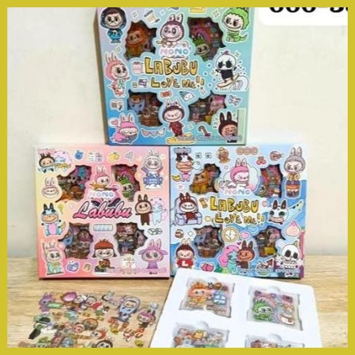 

(VIRAL PRODUK) (CP) STICKER NONO LABUBU LOVE ME STIKER DEKORASI MAINAN EDUKASI ANAK ISI 100 LEMBAR SIAP KIRIM
