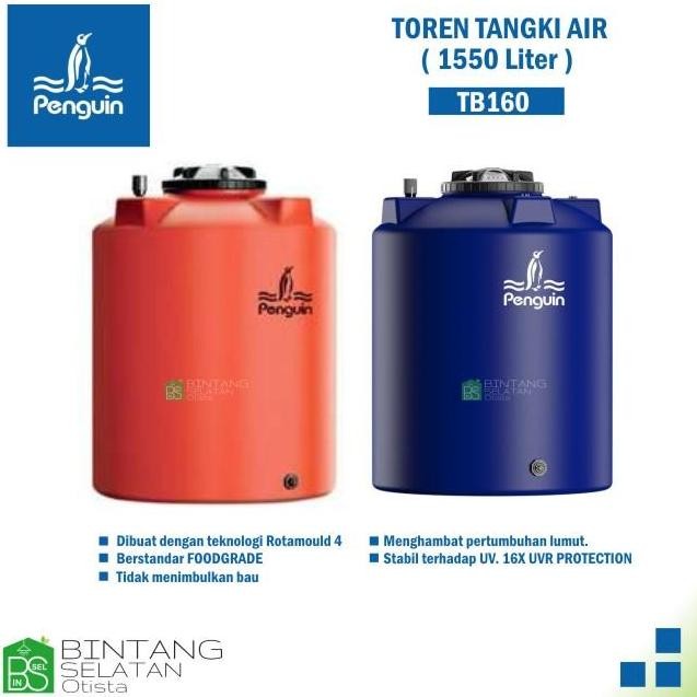 Toren Penguin/ Tandon/ Wadah Penampungan Air Penguin Tb160 1550 Liter