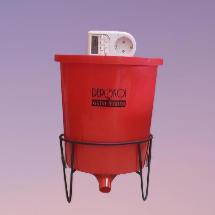 Auto Feeder Kolam Autofeeder Alat Pemberi Pakan Pelet Ikan Koi Otomatis