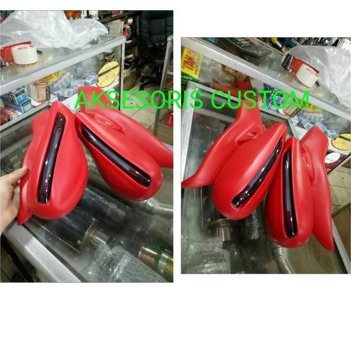 spion lipat + sen led yamaha nmax warna terbaru warna merah doff 2017