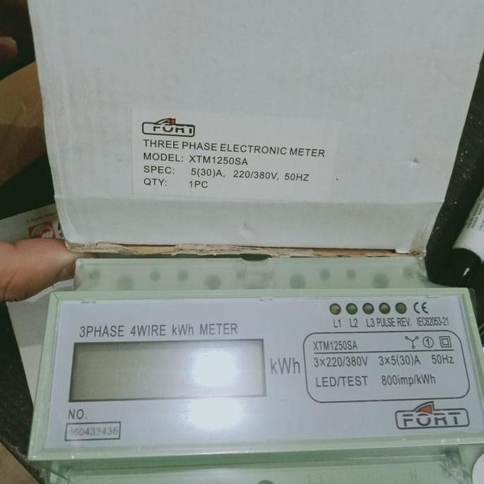 Kwh Meter Digital 3 Phase Fort Xtm1250Sa/Kwh Digital Fort Xtm1250Sa New Stok
