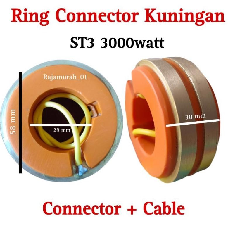 Ring konektor kuningan slip ring Dinamo Listrik 3000 WAT konektor Ring ST3 KW Nugi