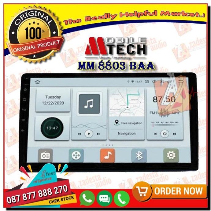 // Mtech Head Unit Android Universal 9 Inch Wifi Double Din Mobil 2/32 Gb //