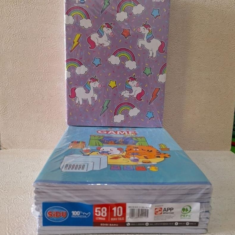 

BUKU TULIS SIDU 58 SD/per pak Nugi