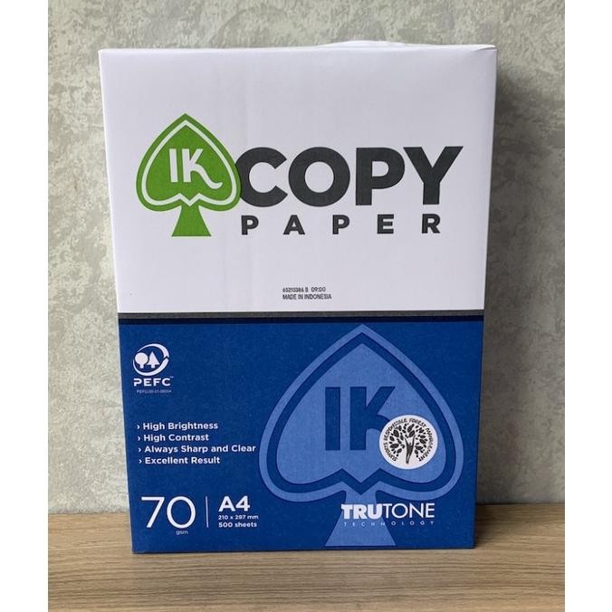 

Kertas HVS / Kertas Photocopy A4 70 Gr IK COPY PAPER Nugi