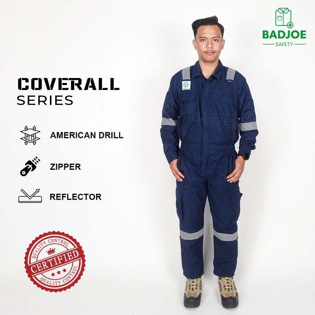 Wearpack Safety Coverall/Coverall Safety Warna Biru Navy