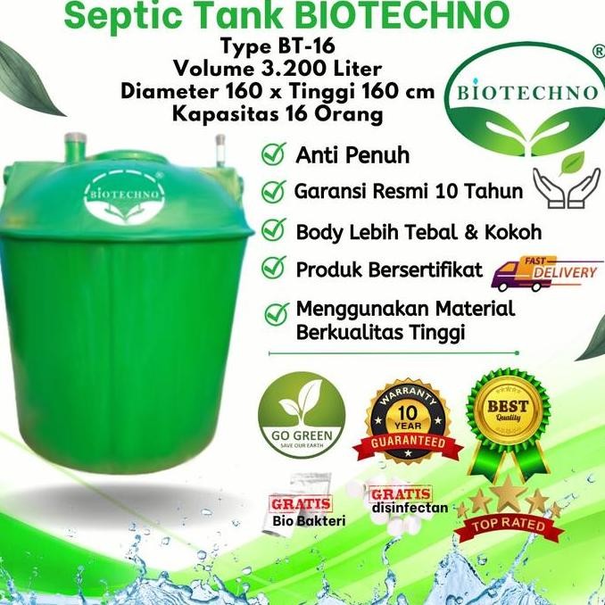 Septic Tank Bio, Septic Tank Biofil, Septic Tank Biotechno Bergaransi