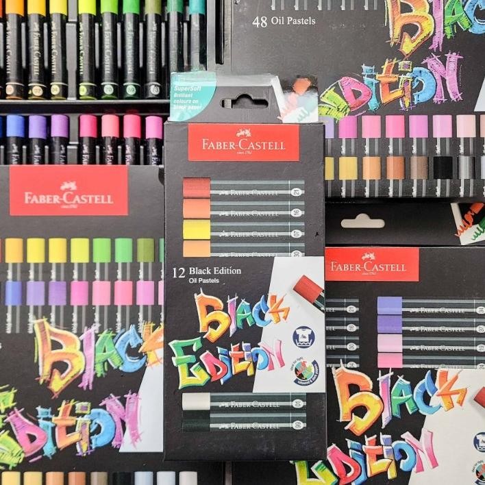 

Faber Castell Black Edition Oil Pastel Series 12/24/36/48 Warna Nugi