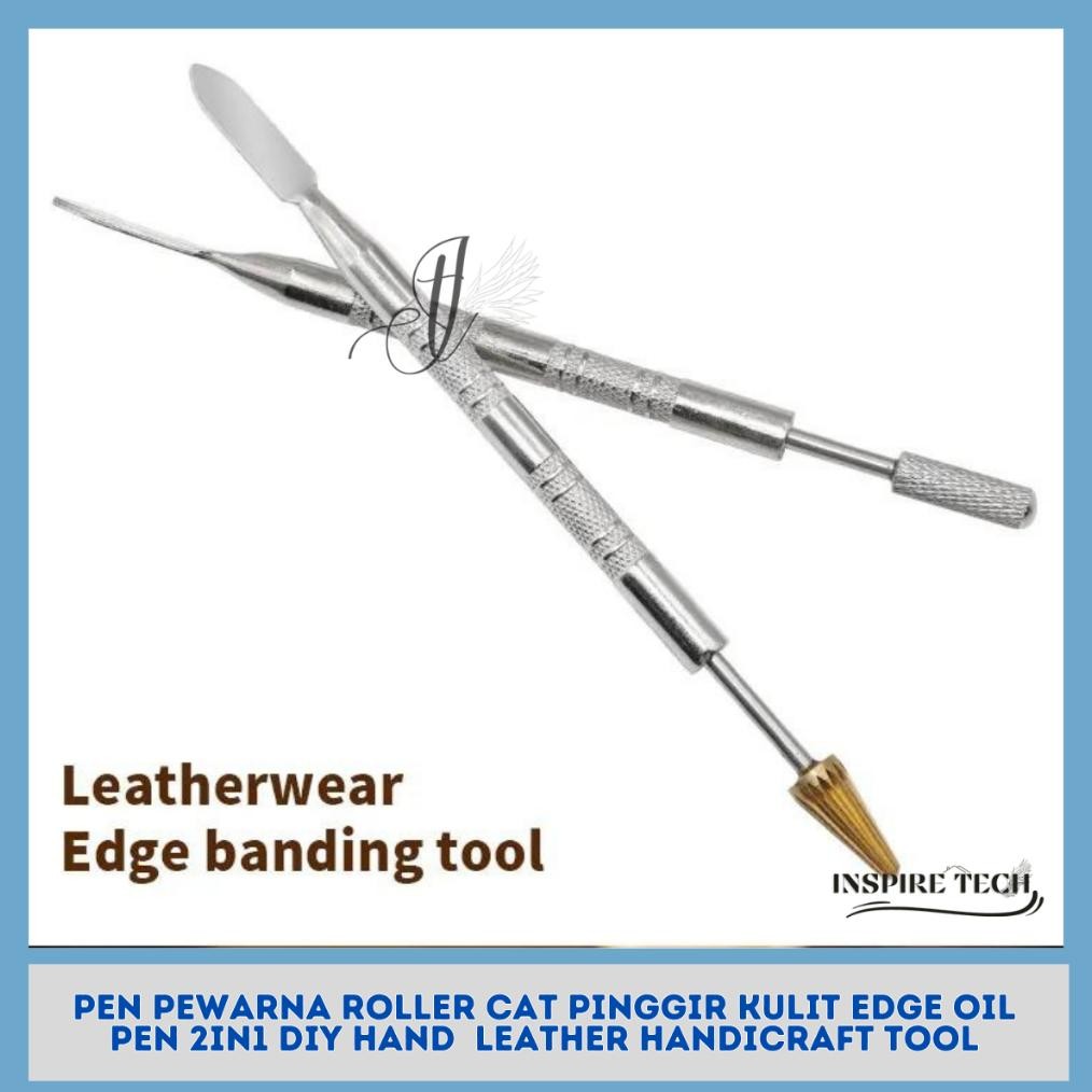 

PEN PEWARNA ROLLER CAT PINGGIR KULIT EDGE OIL PEN 2IN1 DIY Hand LEATHER Handicraft Tool Nugi
