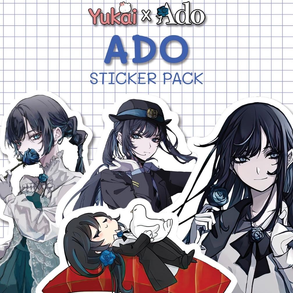 

Stiker Pack Ado Premium, Sticker Anime Waterproof Nugi