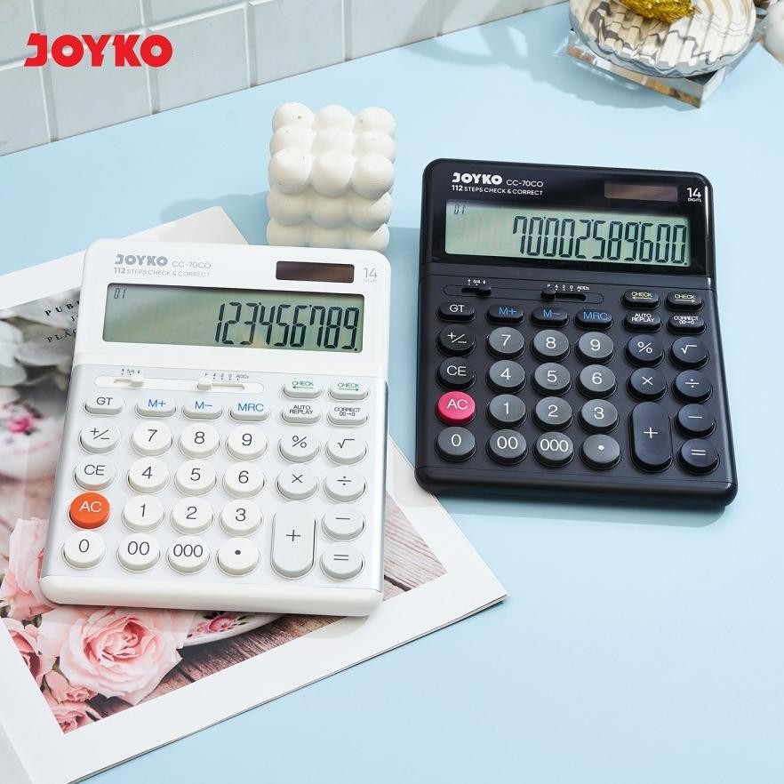 

KALKULATOR CHECK / CEK ULANG JOYKO CC-70CO CALCULATOR 14Digit ALUMUNIUM SURFACE Nugi