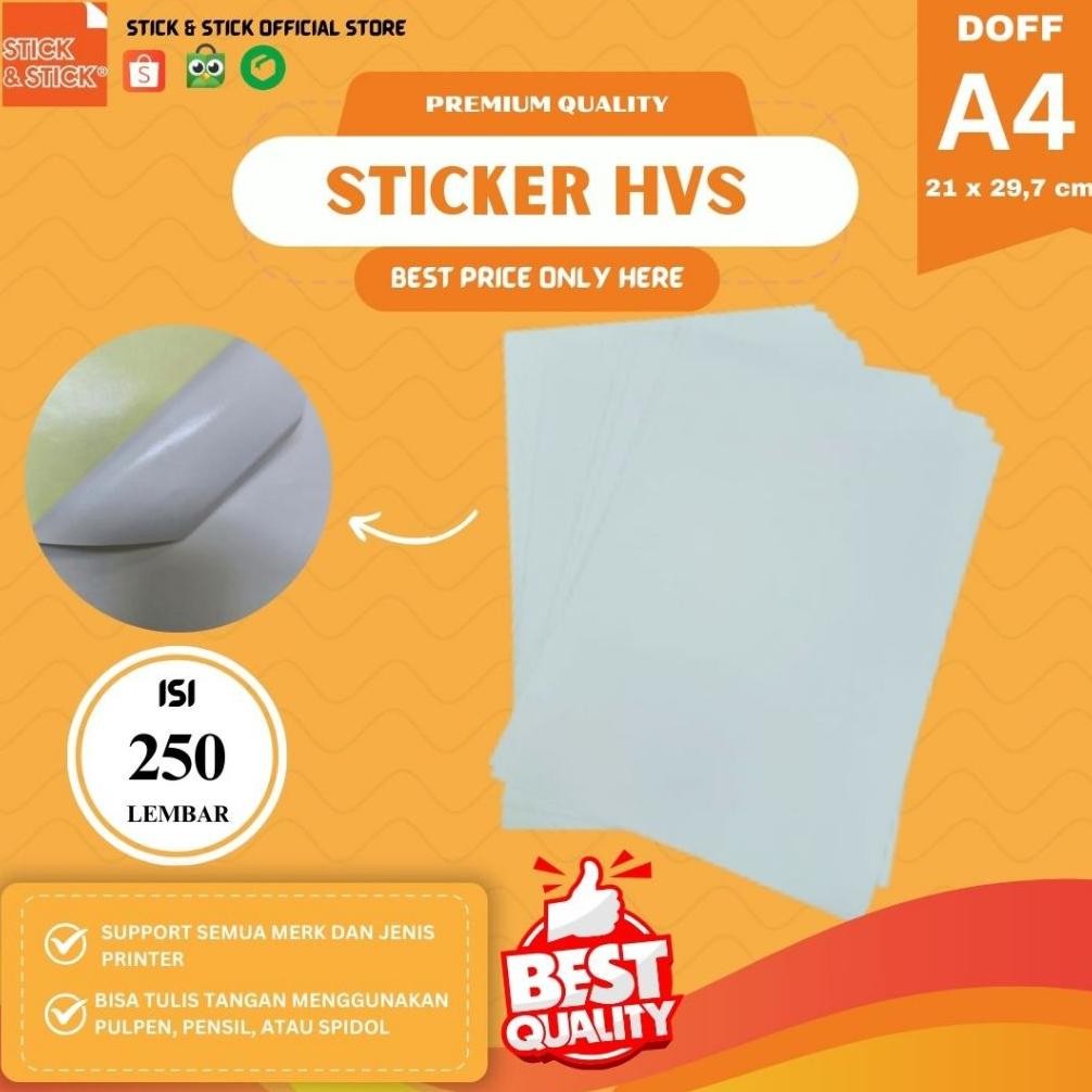 

A4 Sticker HVS Doff Ultimate Quality 250 Lembar Nugi