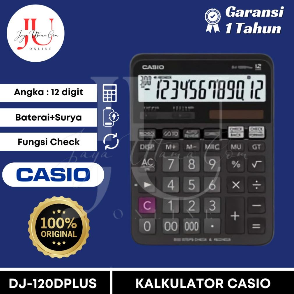 

Kalkulator Casio DJ 120 D Plus , MJ 120D CHECK CORRECT Nugi