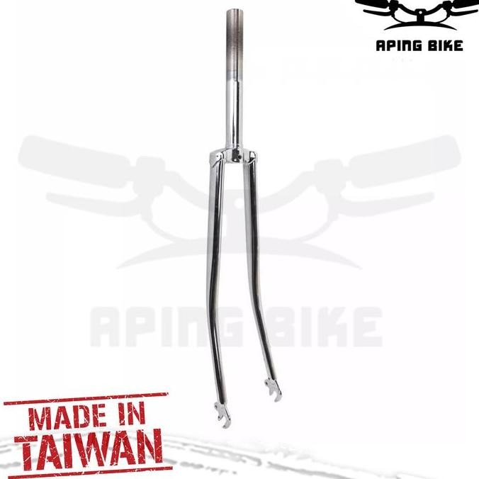 FORK BALAP 27 TAIWAN CHROME GARPU SEPEDA BALAP 27 ORIGINAL DAN TERPERCAYA