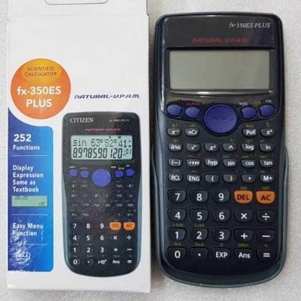 

Kalkulator Scientific SDC FX 350ES PLUS Komplit 252 functions CT 350 ES PLUS Fx 350 Es CT Nugi