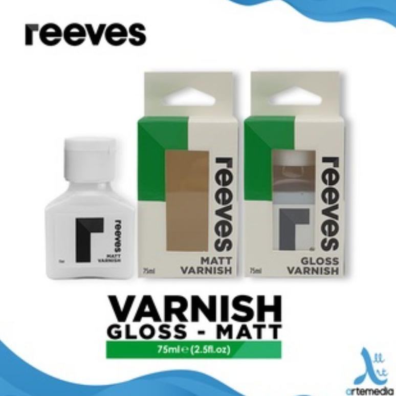 

REEVES ACRYLIC VARNISH MATT GLOSS EFFECT CAIRAN PERNIS PELINDUNG AKRILIK Nugi