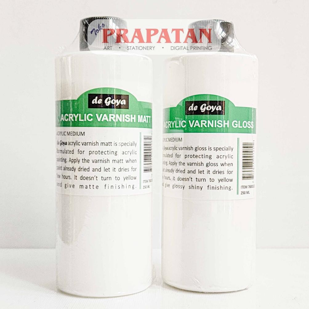

De Goya Acrylic Varnish 250ml | Varnish Cat Akrilik Nugi