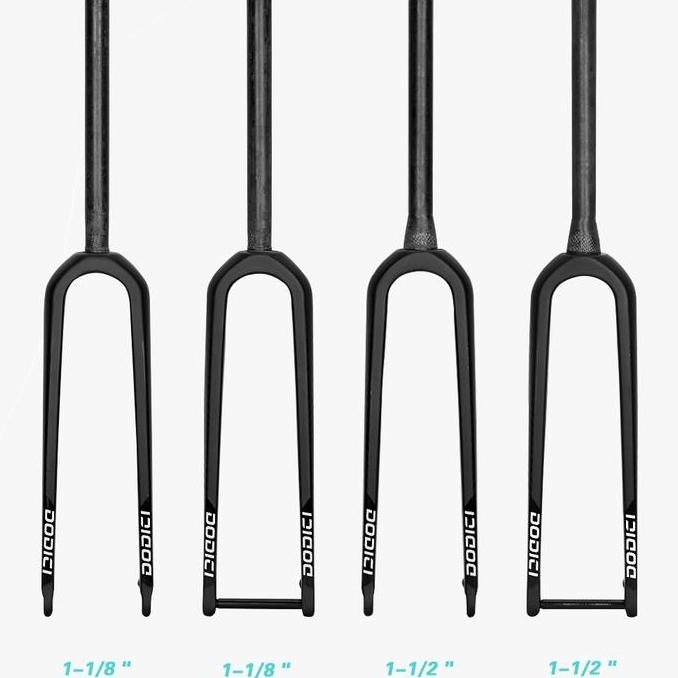 FORK CARBON GRAVEL DODICI 700C FLATMOUNT TAPPER & OS UNTUK TA DAN QR ORIGINAL DAN TERPERCAYA