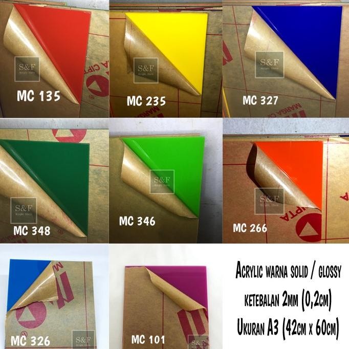 

AKRILIK WARNA 2MM A2 60x42 / ACRYLIC WARNA / AKRILIK LEMBARAN / AKRILIK WARNA / AKRILIK GLOSSY/SOLID Nugi